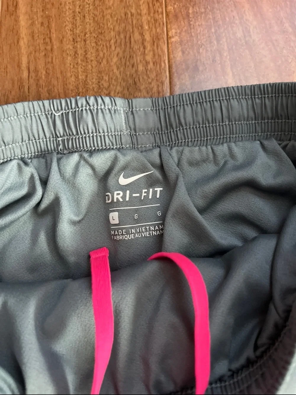 Nike Girl's Athletic Shorts Trio - Teal, Gray & Pink
